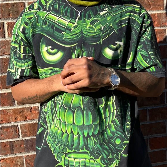 Vintage liquid blue terminator t shirt - Picture 7 of 7